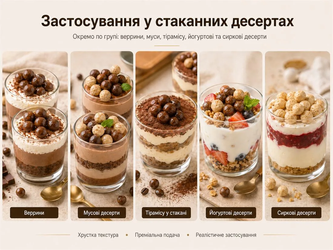 Йогурти, сиркові десерти і холодні креми