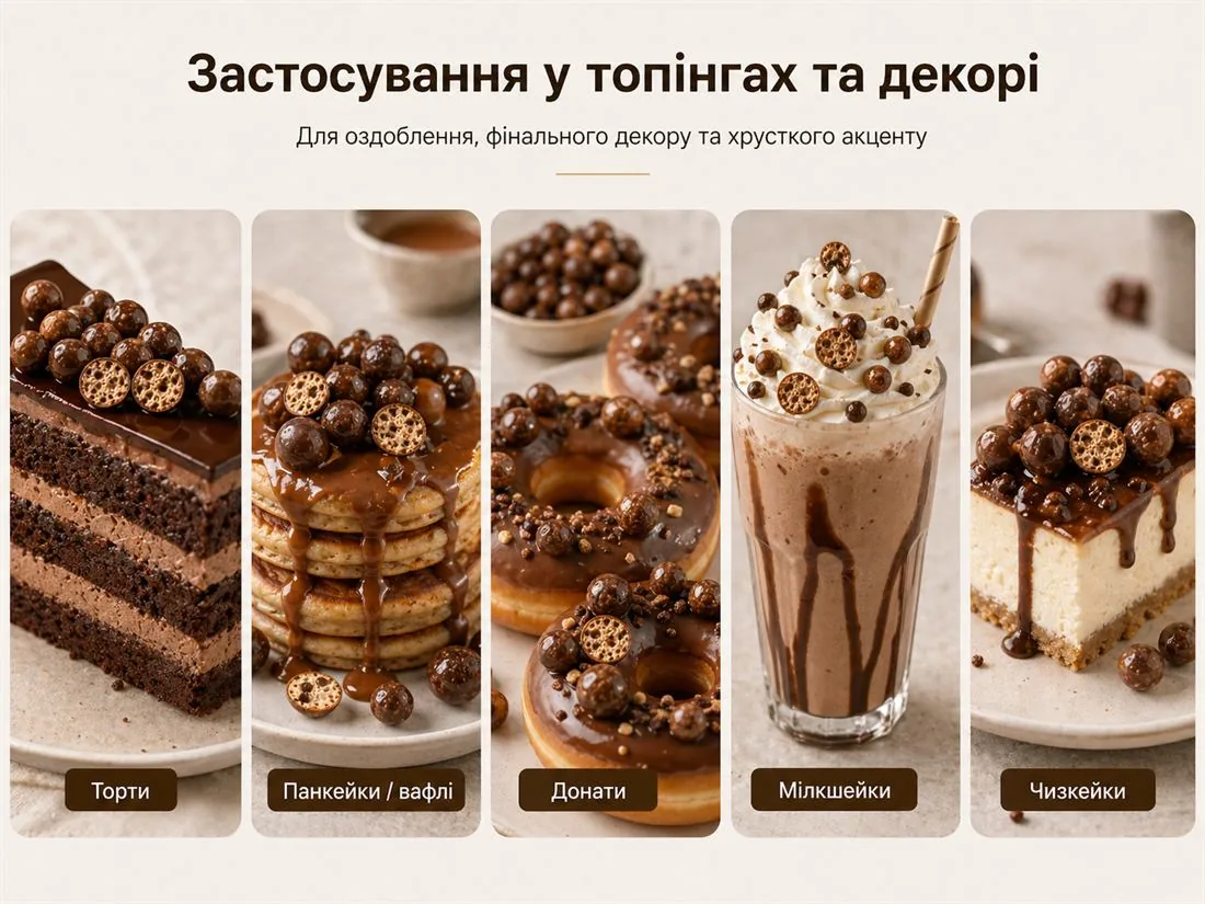 ХоРеКа-декор, топінги і десертна вітрина