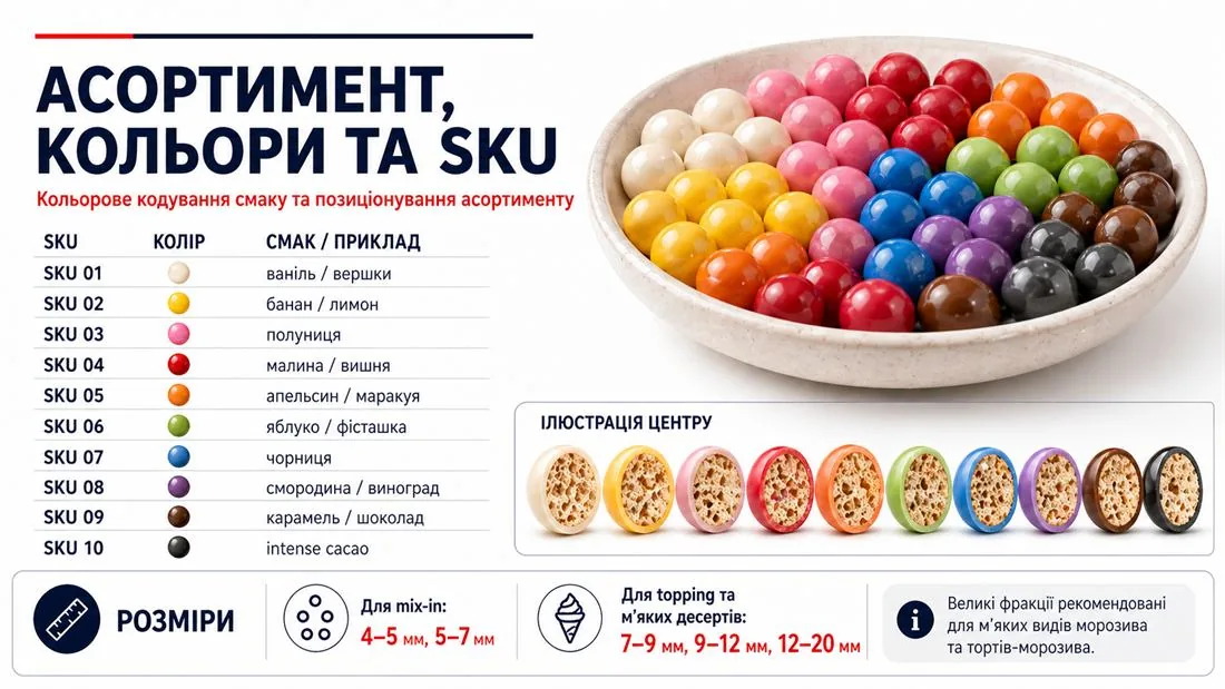 Преміальне кольорове драже