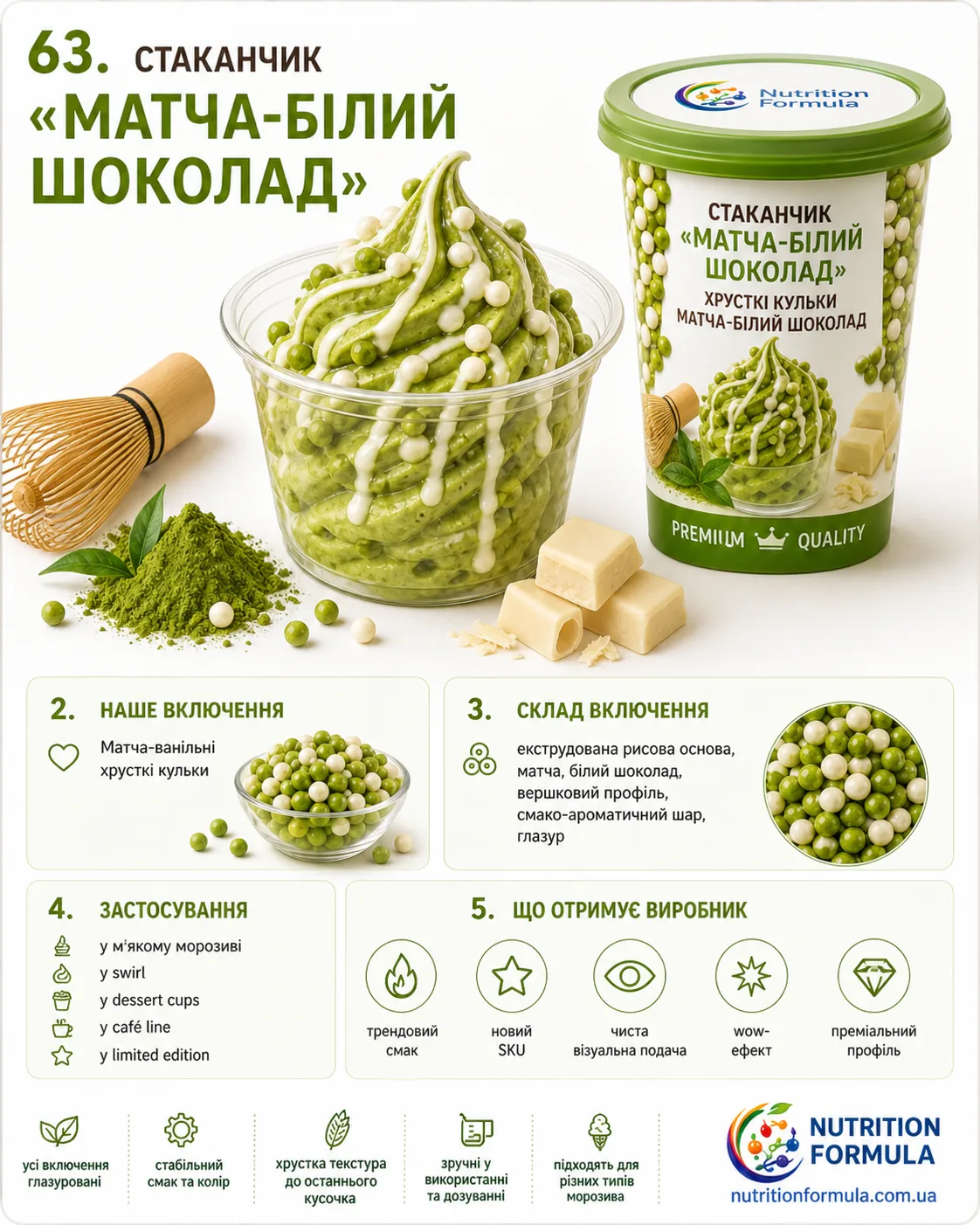 Матча білий шоколад
